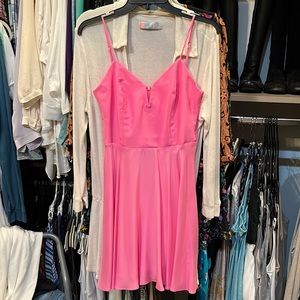 NWOT RARE STYLE. Amanda Uprichard pink Clement dress Size Small
